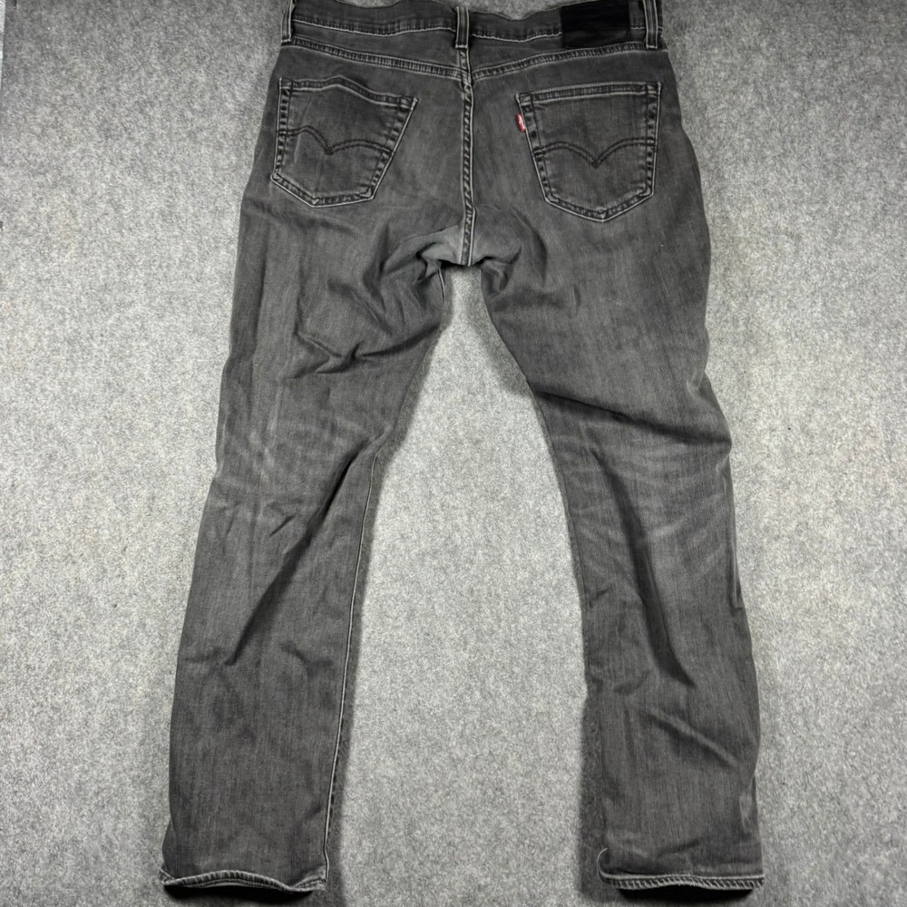 Levis Premium 511 Slim Fit Jeans Mens 34x29 Faded Black WaterLess Denim Pants - Picture 2 of 11